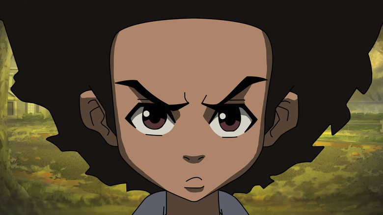Huey, angry, on The Boondocks