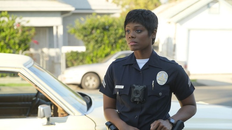 Afton Williamson as officer Bishop in The Rookie