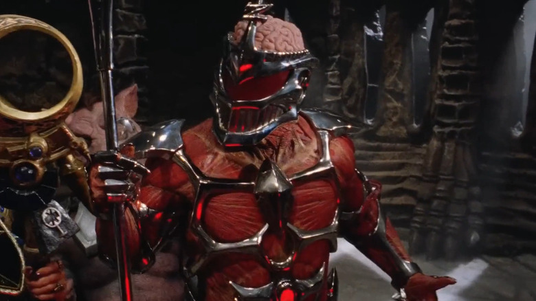 Lord Zedd in his evil lair in Mighty Morphin Power Rangers: The Movie