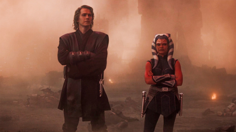 Anakin and a young Ahsoka in Ahsoka