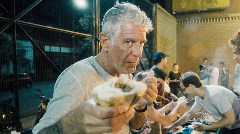 Anthony Bourdain in his documentary Roadrunner