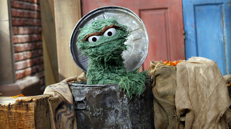 Oscar the Grouch on Sesame Street