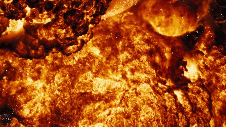 A closeup of a nuclear explosion from Oppenheimer