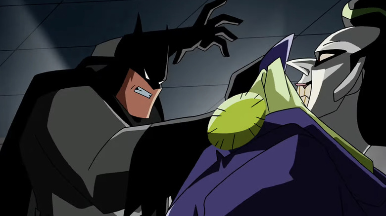Batman Beyond Return of the Joker - Batman grappling with the Joker