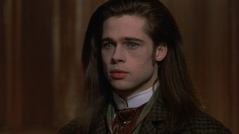 Brad Pitt as Louis looking sad in Interview with the Vampire