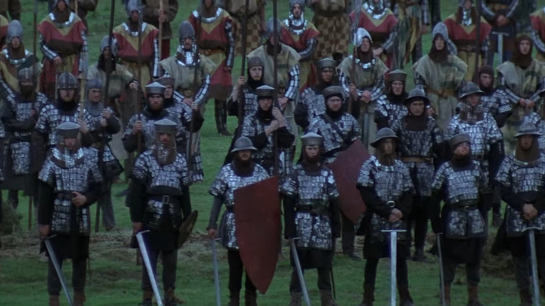 English army in Braveheart