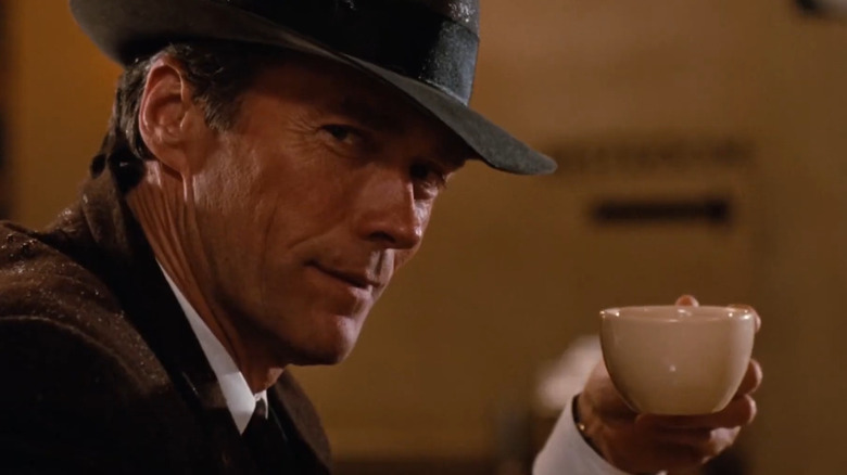 He mocked a cup of coffee at the city's heat