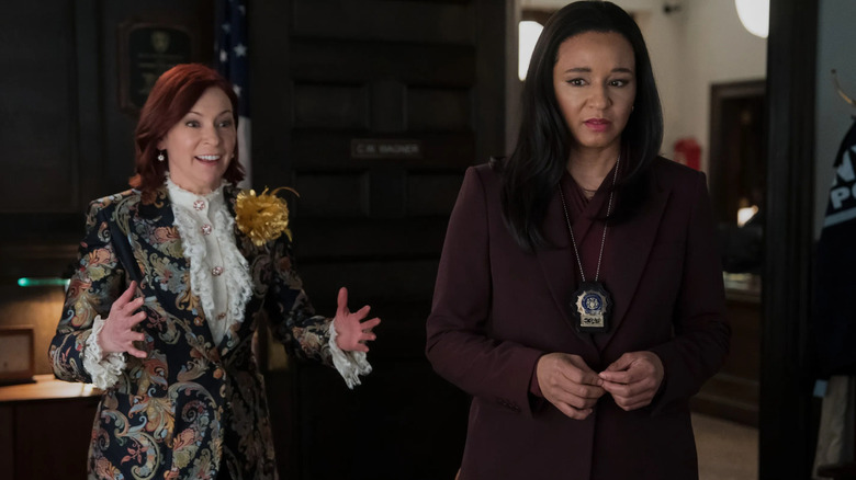 (L-R): Carrie Preston as Elsbeth Tascioni and Carra Patterson as Kaya Blanke in CBS' 'Elsbeth'