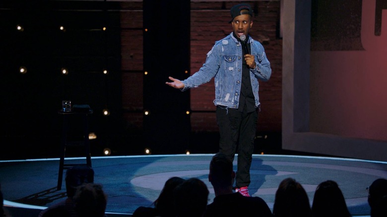 Chris Redd in his comedy special Coming Out in Style