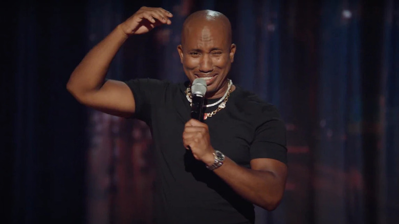 Chris Redd in his comedy special Why Am I Like This?