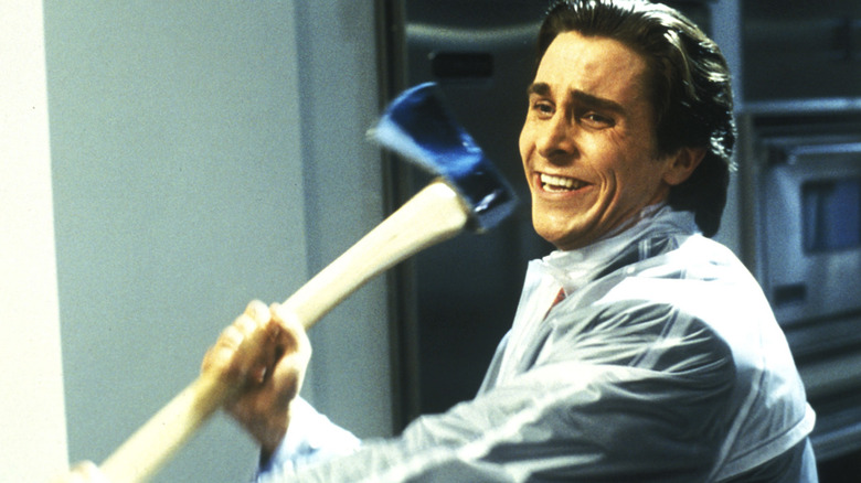 American Psycho Bale with ax