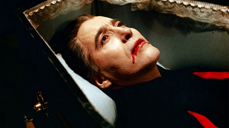 Why Christopher Lee Almost Never Spoke In His Dracula Movies