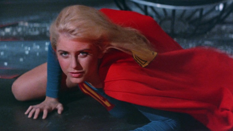 Supergirl on the ground, about to leap into action in Supergirl