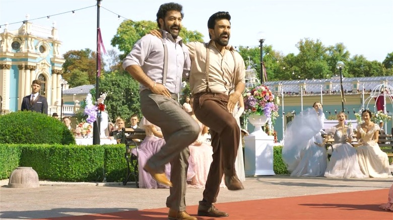 Raju and Bheem dancing in RRR