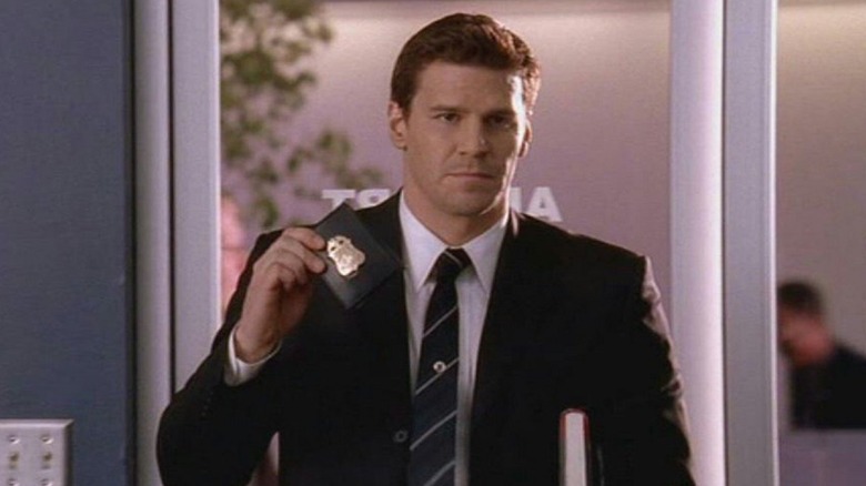 Kiosk carrying a badge on the bone