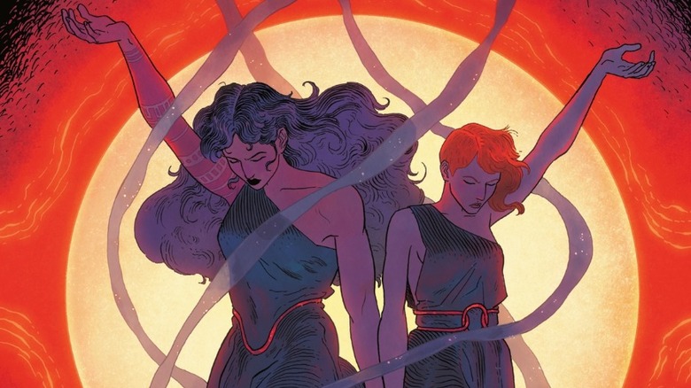 முழுமையான அதிசய பெண் #7 கவர் - டயானாவும் சிர்ஸும் இணைந்து மேஜிக் செய்கிறார்கள்