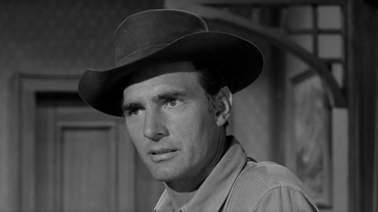 Chester looking worried in Gunsmoke