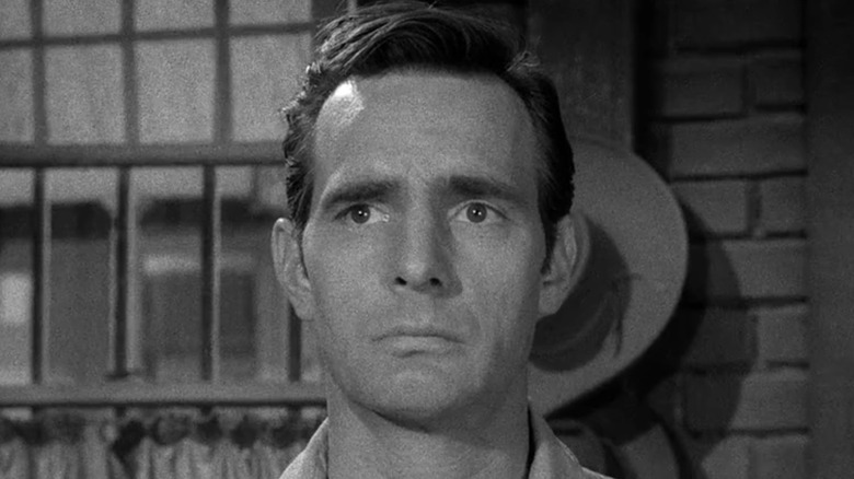 Chester looking worried in Gunsmoke