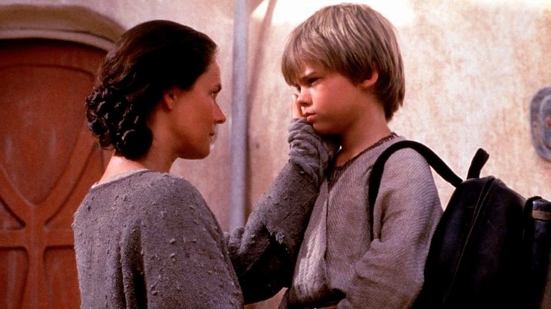 Shmi and Anakin in The Phantom Menace