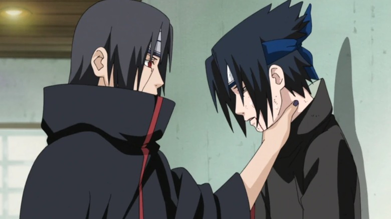 Itachi attacks Sasuke at school to remind him of his goals in Naruto