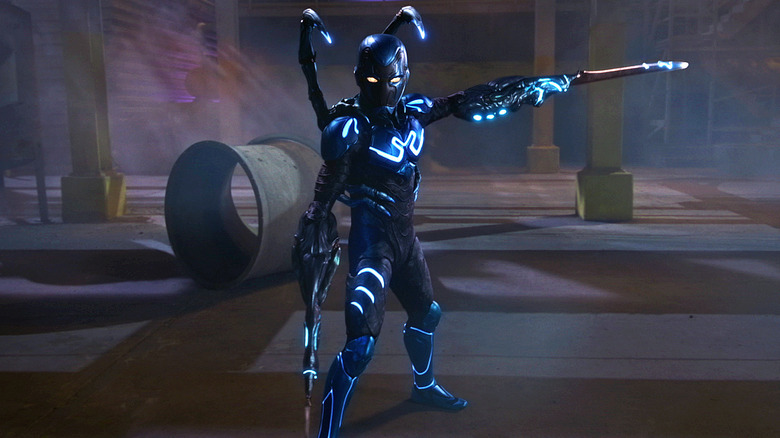 Blue Beetle movie suit 