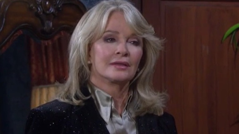 Dr. Marlena Evans wearing a suit on Days of Our Lives