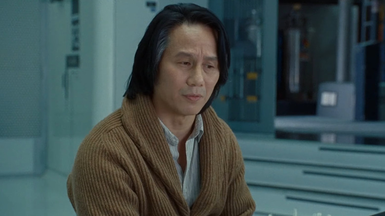 BD Wong as Dr. Henry Wu in the Biosyn lab in Jurassic World Dominion