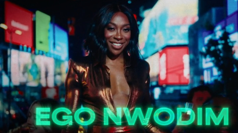 Ego Nwodim in the season 50 opening credits of Saturday Night Live