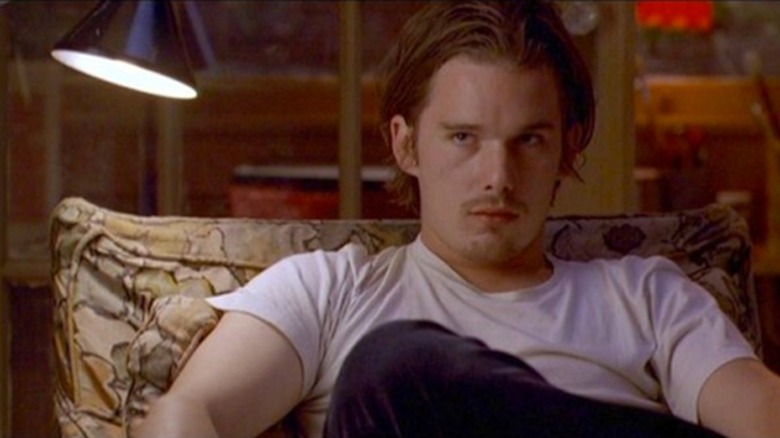 Ethan Hawke glowers as Troy Dyer in Reality Bites