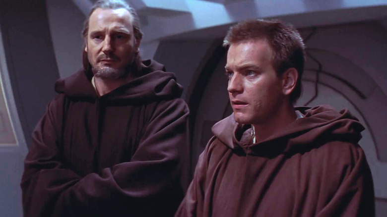 McGregor with Liam Neeson in Episode I: The Phantom Menace