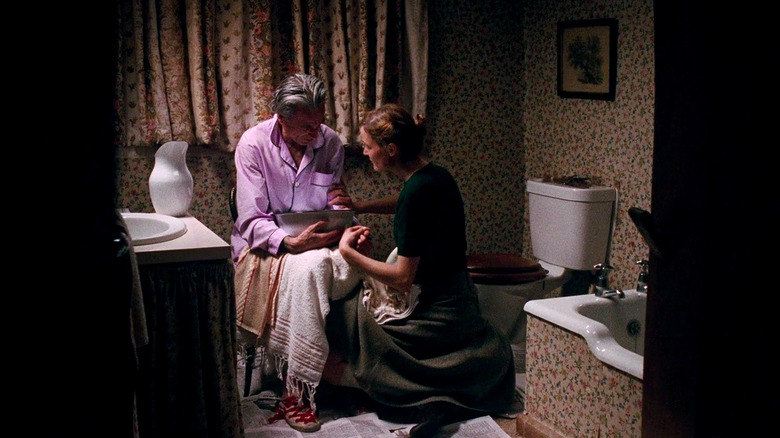 Alma comforts a sick Reynolds