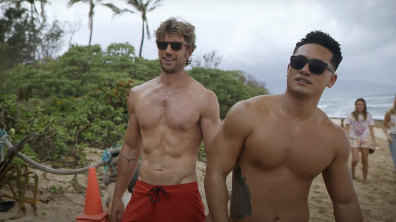 Kekoa Scott Kekumano's Laka Hanohano stands alongside Adam Demos' Will Ready in Rescue HI-Surf