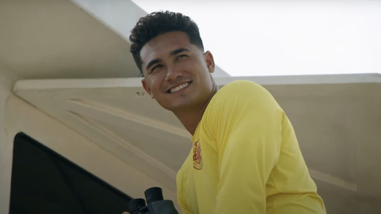 Kekoa Scott Kekumano's Laka Hanohano looks out from a lifeguard tower in Rescue HI-Surf
