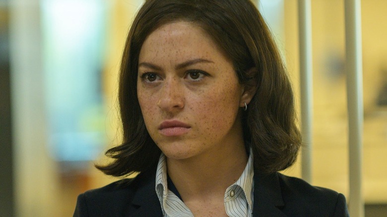 Alia Shawkat's Emily, AKA Angela, AKA Parwana looks serious in The Old Man
