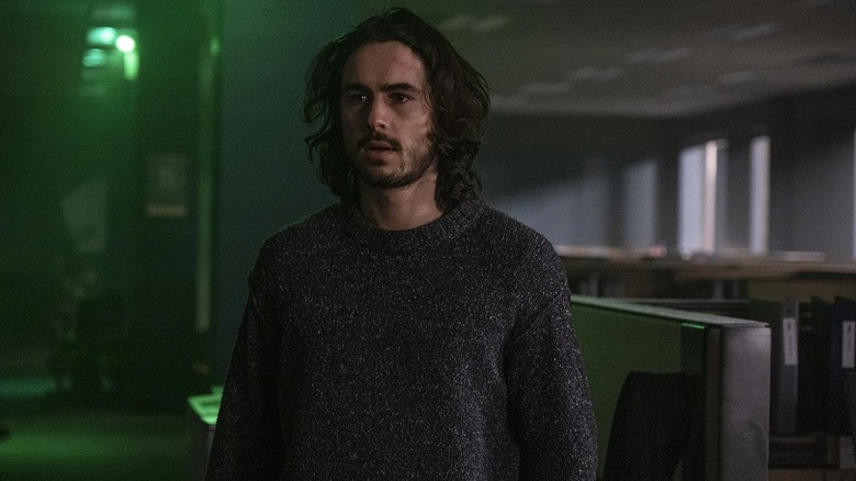 Ben Schnetzer as Yorick Brown in an empty office building in Y: The Last Man