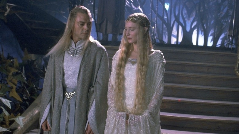 Celeborn and Galadriel in The Fellowship of the Ring