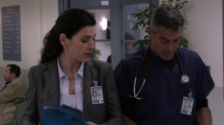 Carol and Doug working together in Seattle in season 15 of ER