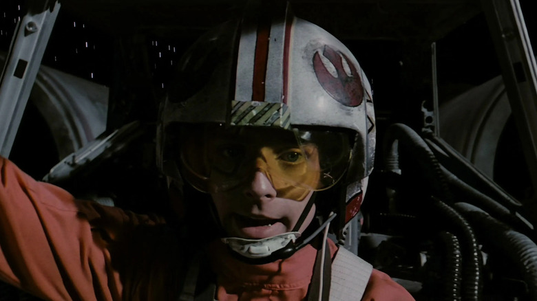 Luke skywalker in his X-Ling in Star Wars: A New Hope