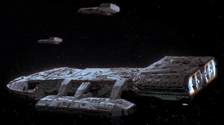 The original Battlestar Galactica in space