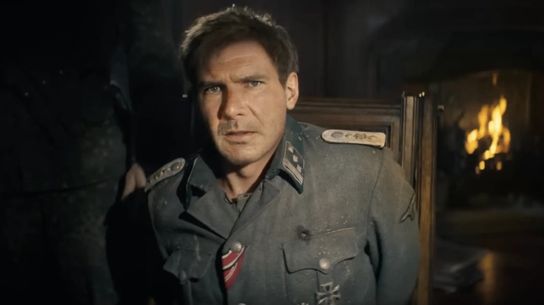 De-aged Harrison Ford in Indiana Jones and the Dial of Destiny