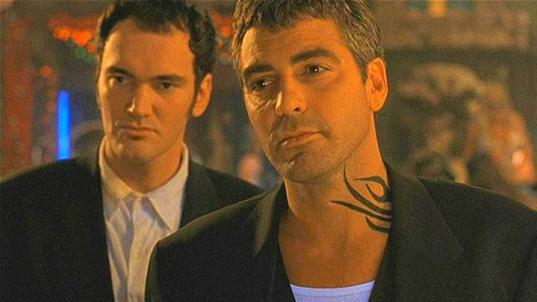 Quentin Tarantino and George Clooney in From Dusk Till Dawn