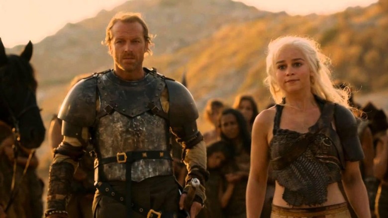 Game of Thrones, Jorah and Daenerys outside of Qarth