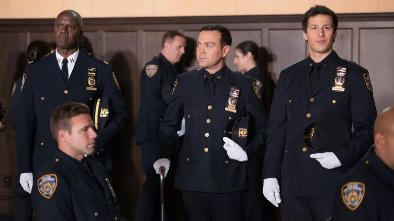 Joe Lo Truglio, Andre Braugher and Andy Samberg