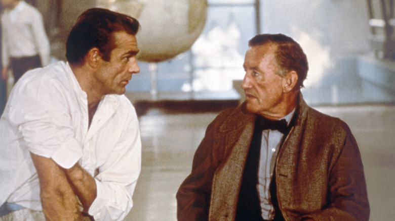 Sean Connery and Ian Fleming on the set of Dr. No
