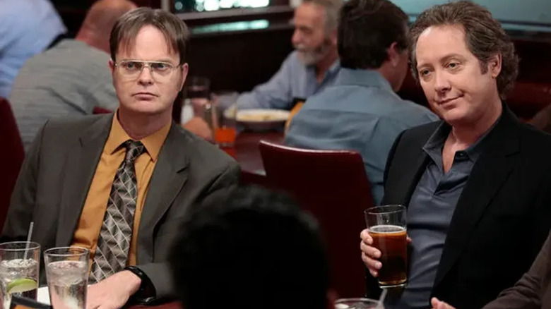 Rainn Wilson James Spader drinking The Office
