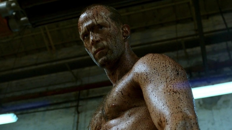 Jason Statham Transporter Oil Fight