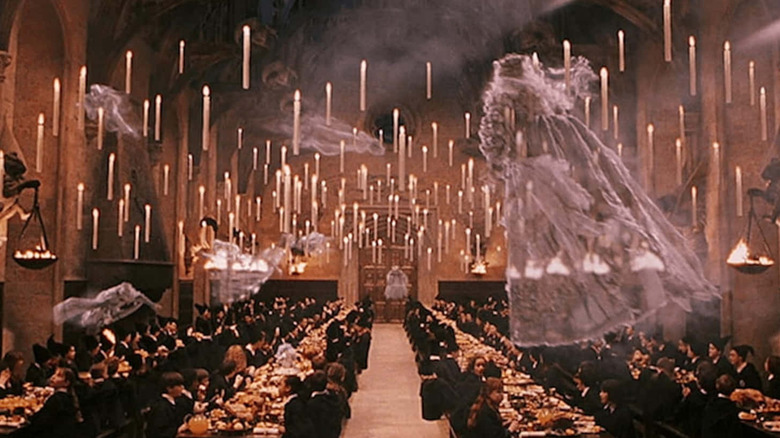 Harry Potter and the Sorcerer's Stone, Ghosts in the Hogwarts Dining Hall