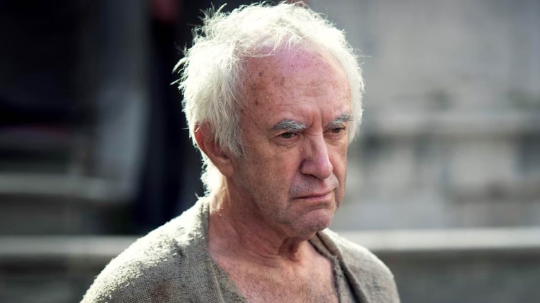 Jonathan Pryce as the High Sparrow looking down in Game of Thrones