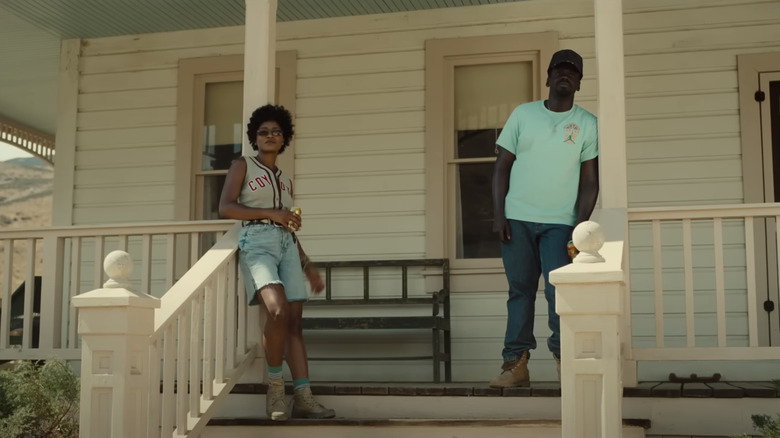 Keke Palmer and Daniel Kaluuya in Nope