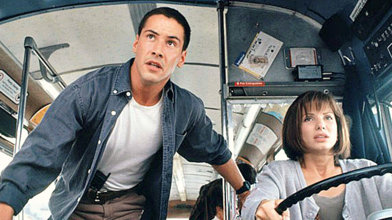 Keanu Reeves and Sandra Bullock in Speed